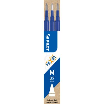 Pilot Frixion Refill M Blå 3 Stk. Pilot Frixion Refill M Blå 3 Stk.