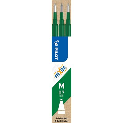 Pilot Frixion Refill M Grøn 3 Stk. Pilot Frixion Refill M Grøn 3 Stk.