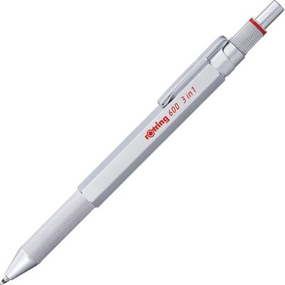 Rotring 600 Multipen Sølv Rotring 600 Multipen Sølv