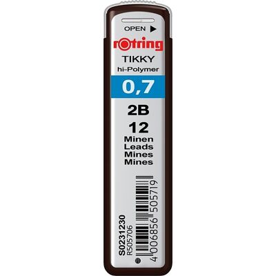 Rotring Tikky Stifter 2b 0,7 Mm 12 Stk. Rotring Tikky Stifter 2b 0,7 Mm 12 Stk.