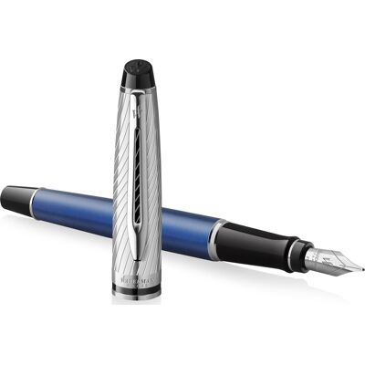 Waterman Expert Deluxe Metallic Blue Fyldepen M Waterman Expert Deluxe Metallic Blue Fyldepen M