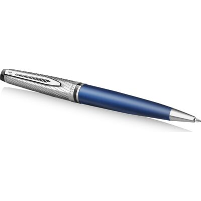 Waterman Expert Deluxe Metallic Blue Kuglepen M Waterman Expert Deluxe Metallic Blue Kuglepen M
