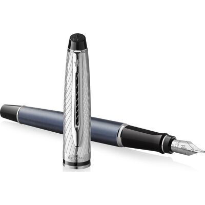 Waterman Expert Deluxe Metallic Grey Fyldepen M Waterman Expert Deluxe Metallic Grey Fyldepen M