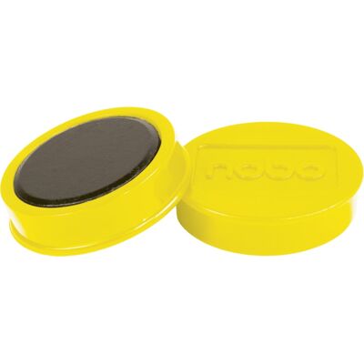 Nobo Whiteboard Magneter Ø38 Mm, Gul, 10 Stk. Nobo Whiteboard Magneter Ø38 Mm, Gul, 10 Stk.