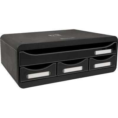 Exacompta Toolbox Skuffekabinet, 4, Sort/g. Sort Exacompta Toolbox Skuffekabinet, 4, Sort/g. Sort