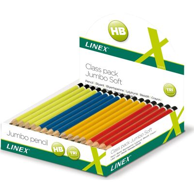 Linex Skoleblyant Jumbo Hb Ass. Farver Linex Skoleblyant Jumbo Hb Ass. Farver