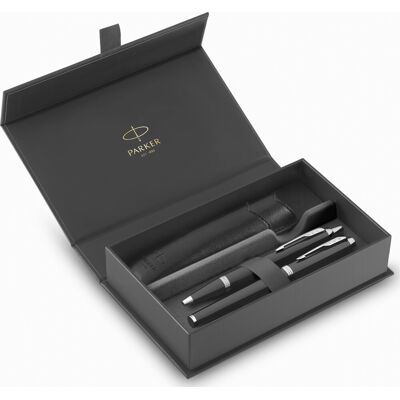 Parker Im Black Lacquer Ct Premium Gavesæt M Parker Im Black Lacquer Ct Premium Gavesæt M
