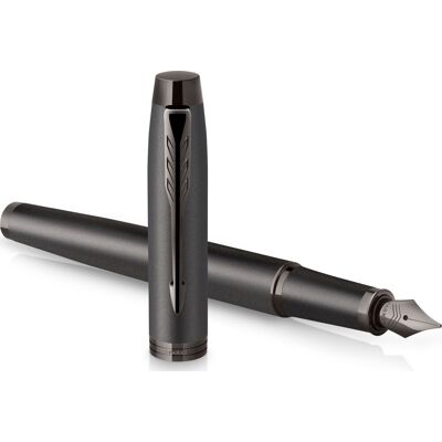 Parker Im Monochrome Titanium Fyldepen M Parker Im Monochrome Titanium Fyldepen M