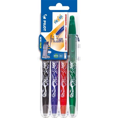 Pilot Frixion Ball Rollerpen M 4 Farver Pilot Frixion Ball Rollerpen M 4 Farver