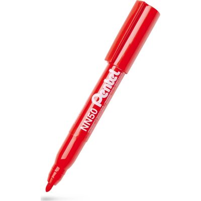 Pentel Nn50 Permanent Marker Rund Rød Pentel Nn50 Permanent Marker Rund Rød
