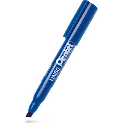 Pentel Nn60 Permanent Marker Skrå Blå Pentel Nn60 Permanent Marker Skrå Blå
