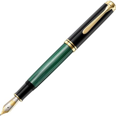 Pelikan Souverän 1000 Fyldepen, Ef, Black/green Pelikan Souverän 1000 Fyldepen, Ef, Black/green