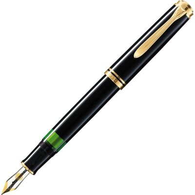 Pelikan Souverän 600 Fyldepen, M, Black Pelikan Souverän 600 Fyldepen, M, Black
