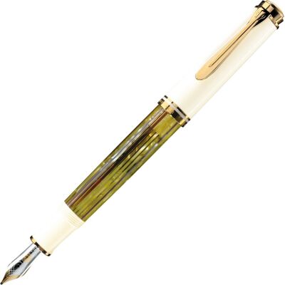 Pelikan Souverän 400 Fyldepen, M, Tort.White Pelikan Souverän 400 Fyldepen, M, Tort.White