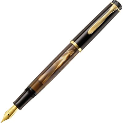 Pelikan Classic 200 Fyldepen, M, Brown-Marbled Pelikan Classic 200 Fyldepen, M, Brown-Marbled