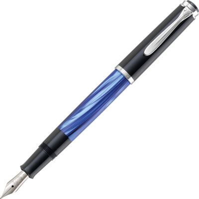Pelikan Classic 200 Fyldepen, Ef, Blue-Marbled Pelikan Classic 200 Fyldepen, Ef, Blue-Marbled