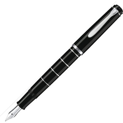Pelikan Classic 215 Fyldepen, B, Black Rings Pelikan Classic 215 Fyldepen, B, Black Rings