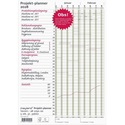 Mayland 2028 Projekt Planner, Grøn Mayland 2028 Projekt Planner, Grøn