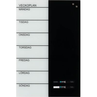 Naga Magnetisk Ugetavle, 40x60 Cm, Svensk Naga Magnetisk Ugetavle, 40x60 Cm, Svensk
