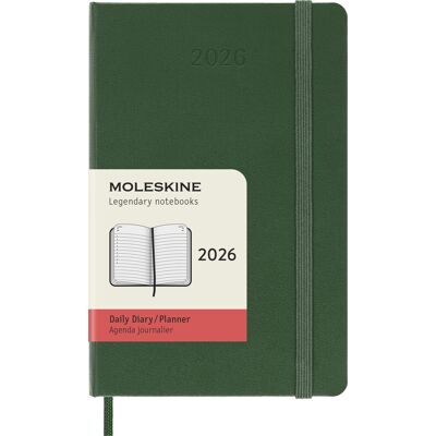 Moleskine 2026 Kalender H Dag Poc. Grøn Moleskine 2026 Kalender H Dag Poc. Grøn
