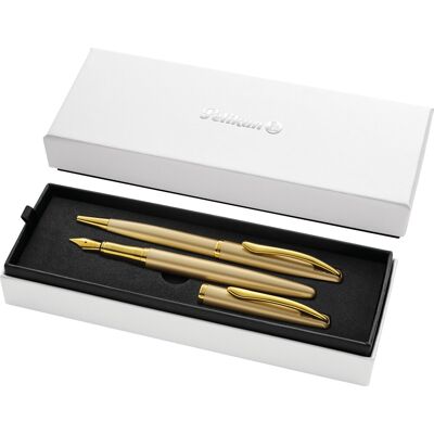 Pelikan Jazz N. Elegance Sæt, Fyl/kug, Gold Pelikan Jazz N. Elegance Sæt, Fyl/kug, Gold