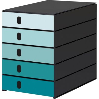 Styroval Pro Skuffekabinet 5 Skuffer Aqua Styroval Pro Skuffekabinet 5 Skuffer Aqua
