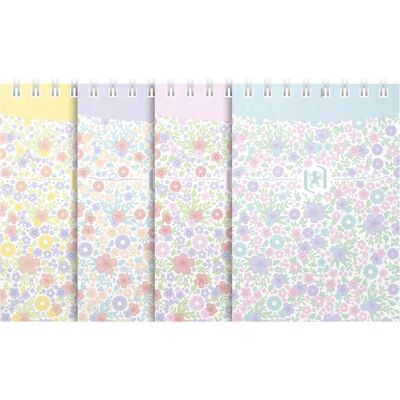 Oxford Floral Spiralblok A7 Linjeret Ass. Oxford Floral Spiralblok A7 Linjeret Ass.
