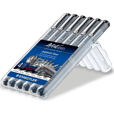 Staedtler 308 Pigment Fineliner 6 Bredder Staedtler 308 Pigment Fineliner 6 Bredder