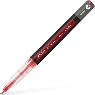 Faber-Castell Free Ink Rollerpen B Rød Faber-Castell Free Ink Rollerpen B Rød