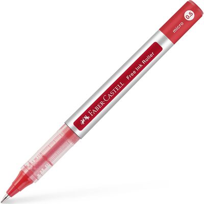 Faber-Castell Free Ink Rollerpen F Rød Faber-Castell Free Ink Rollerpen F Rød