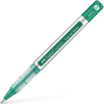Faber-Castell Free Ink Rollerpen F Grøn Faber-Castell Free Ink Rollerpen F Grøn
