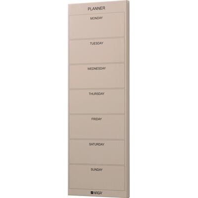 Naga Magnetisk Ståltavle, 20 X 60 Cm, Ugeplan Naga Magnetisk Ståltavle, 20 X 60 Cm, Ugeplan