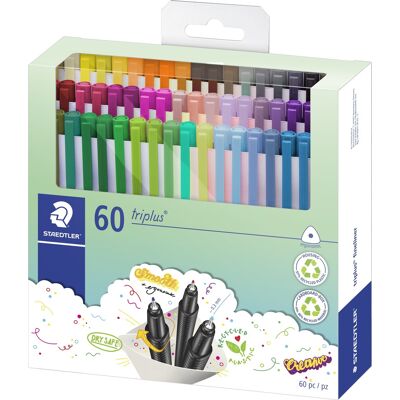Staedtler Triplus Fineliner 60 Farver Staedtler Triplus Fineliner 60 Farver