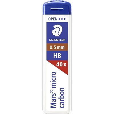 Staedtler Mars 255 Stifter Hb 0,5 Mm 40 Stk. Staedtler Mars 255 Stifter Hb 0,5 Mm 40 Stk.