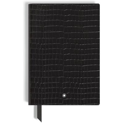 Montblanc Notesbog Croco, Medium, Linjeret, Black Montblanc Notesbog Croco, Medium, Linjeret, Black