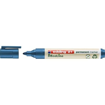 Edding 21 Ecoline Permanent Marker Blå Edding 21 Ecoline Permanent Marker Blå