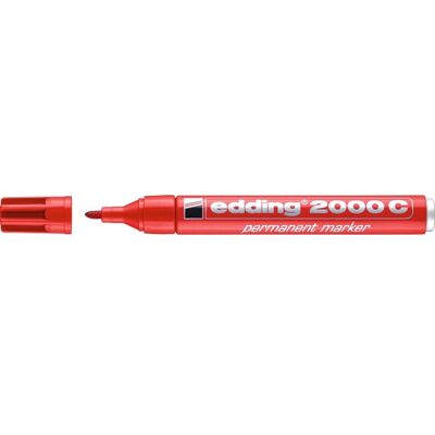 Edding 2000c Permanent Marker Rød Edding 2000c Permanent Marker Rød