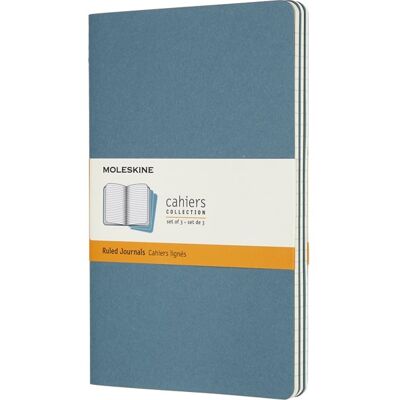 Moleskine Cahier Notesbog L Linj. Blå Moleskine Cahier Notesbog L Linj. Blå