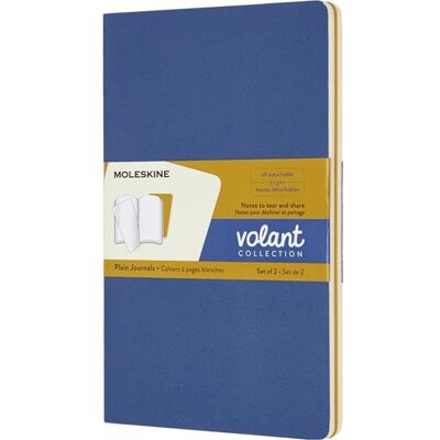 Moleskine Volant Notesbog L Blan. Blå/gul Moleskine Volant Notesbog L Blan. Blå/gul
