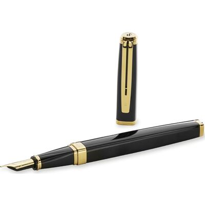 Waterman Exception S.Laque Black Gt Fyldepen M Waterman Exception S.Laque Black Gt Fyldepen M