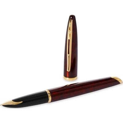 Waterman Carène Marine Amber Gt Fyldepen F Waterman Carène Marine Amber Gt Fyldepen F