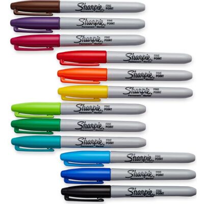 Sharpie Permanent Marker F 12 Farver Sharpie Permanent Marker F 12 Farver