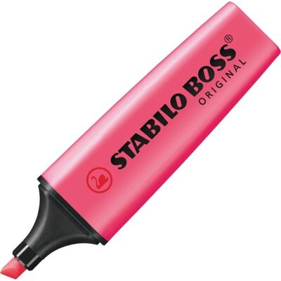 STABILO BOSS ORIGINAL Marker - Pink, Skæv spids STABILO BOSS ORIGINAL Marker - Pink, Skæv spids