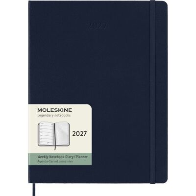Moleskine 2027 Kalender H Uge Xl Blå Moleskine 2027 Kalender H Uge Xl Blå