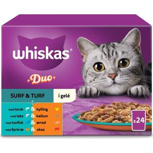 Whiskas Portionsposer, Surf&turf,; 24x85 G