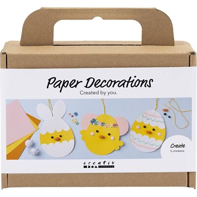 No-Name Mini Diy Kit Papirpynt Kyllinger No-Name Mini Diy Kit Papirpynt Kyllinger