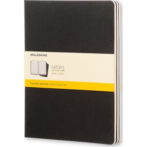 Moleskine Cahier Notesbog   Xl   Kvad.   Sort