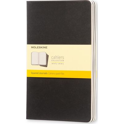 Moleskine Cahier Notesbog L Kvad. Sort Moleskine Cahier Notesbog L Kvad. Sort