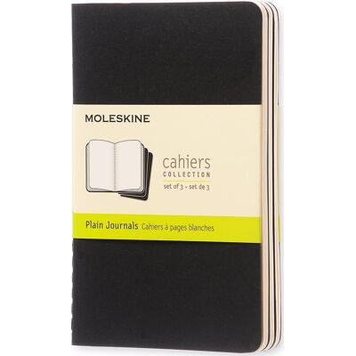 Moleskine Cahier Notesbog Pkt. Blan. Sort Moleskine Cahier Notesbog Pkt. Blan. Sort