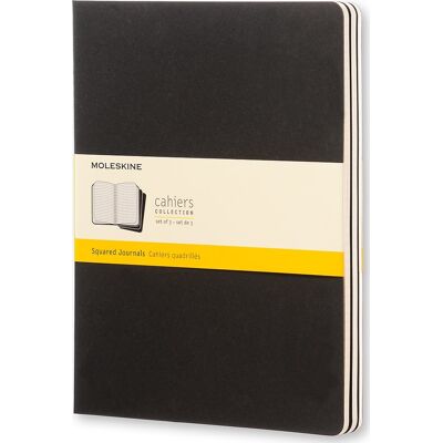 Moleskine Cahier Notesbog Xl Kvad. Sort Moleskine Cahier Notesbog Xl Kvad. Sort
